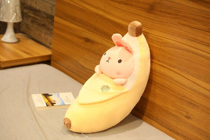 Creative Banana Peeling Pig Plush Toy