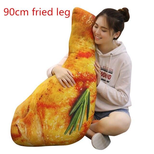 Simulation chicken leg plush toy 27.5" - 35.5".