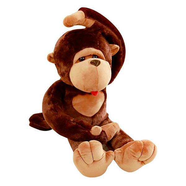 Grande peluche fashion singe