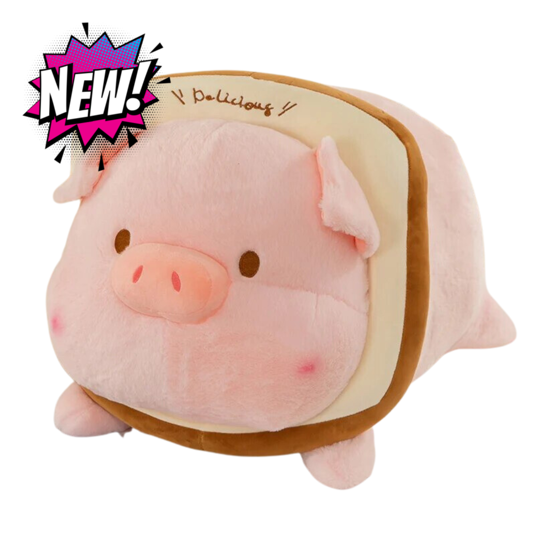 Kawaii Pig Toast Plush