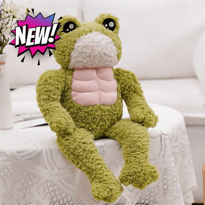 Muscular frog plush