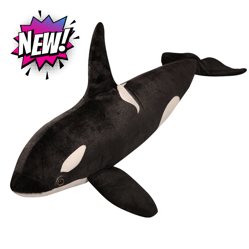 Gigantic orca plush toy