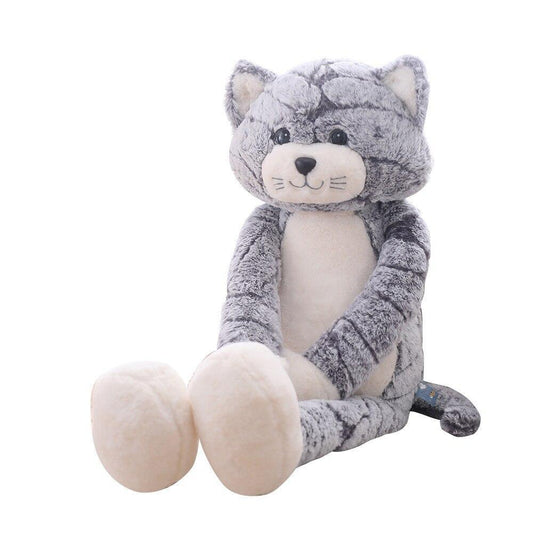 Peluche Chat Gris et Blanc - Peluche Center | Boutique Doudou & Peluches