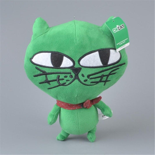 Peluche Chat Vert - Peluche Center | Boutique Doudou & Peluches