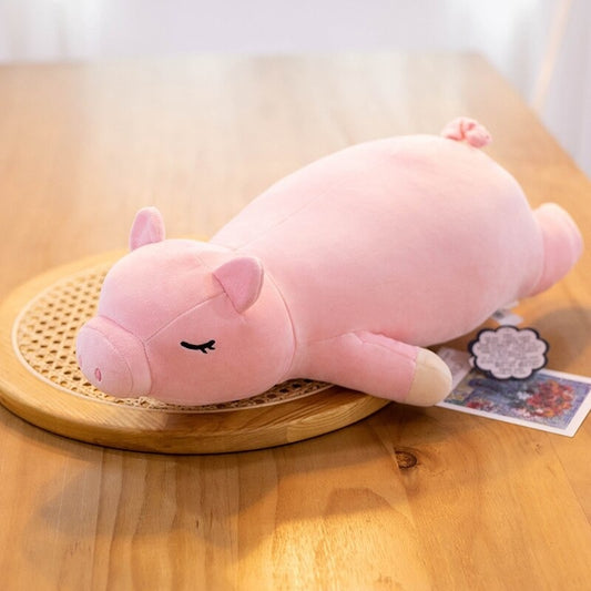 Lying Pig Plush