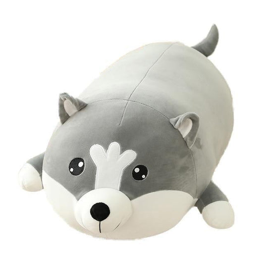 Peluche Coussin Husky - Peluche Center | Boutique Doudou & Peluches