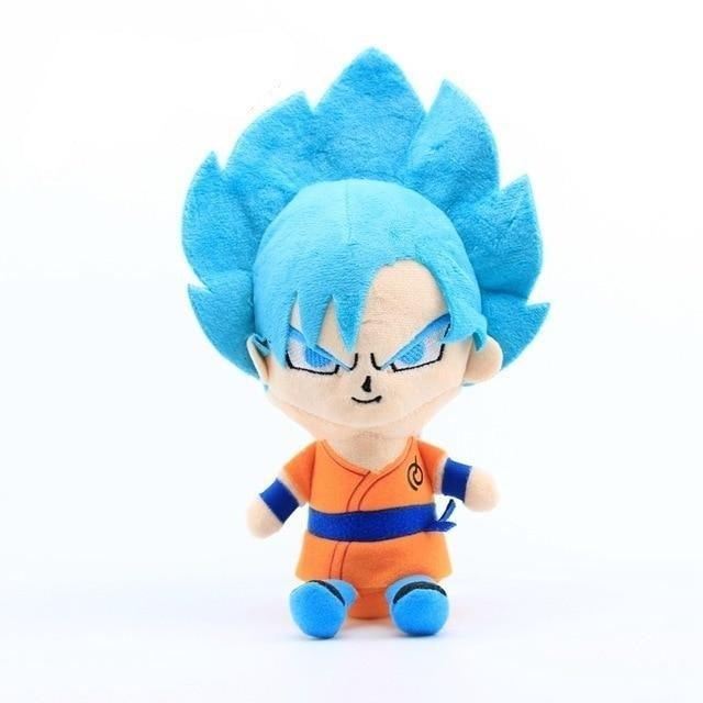 Peluche Dragon Ball Goku Saiyan Blue - Peluche Center | Boutique Doudou & Peluches