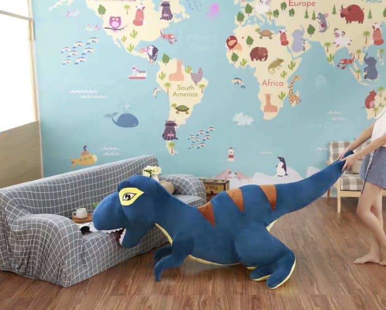 Blue T-Rex Dinosaur Plush