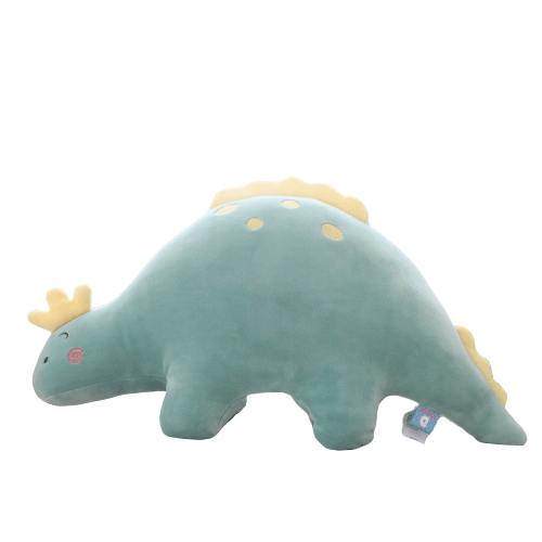 Plush Dinosaur Blue Pillow