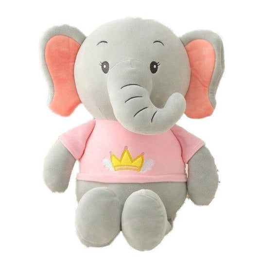 Peluche Éléphant Couronne - Peluche Center | Boutique Doudou & Peluches