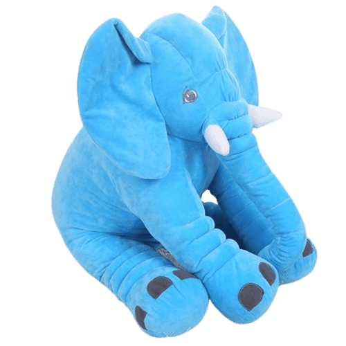 Peluche Éléphant Long Nez Bleu