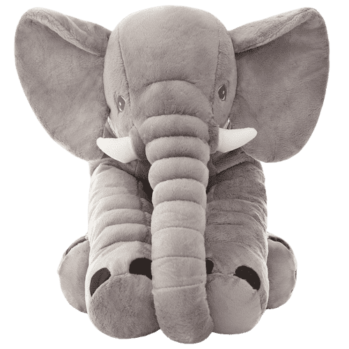 Gray Long Nose Elephant Plush
