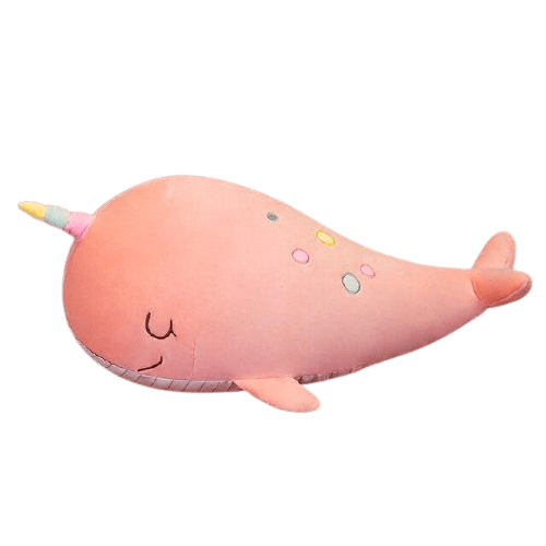Giant Pink Unicorn Whale Plush Toy
