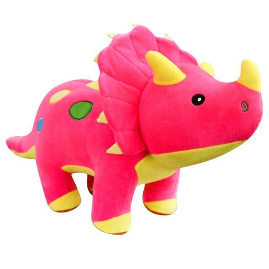 Giant Red Triceratops Plush