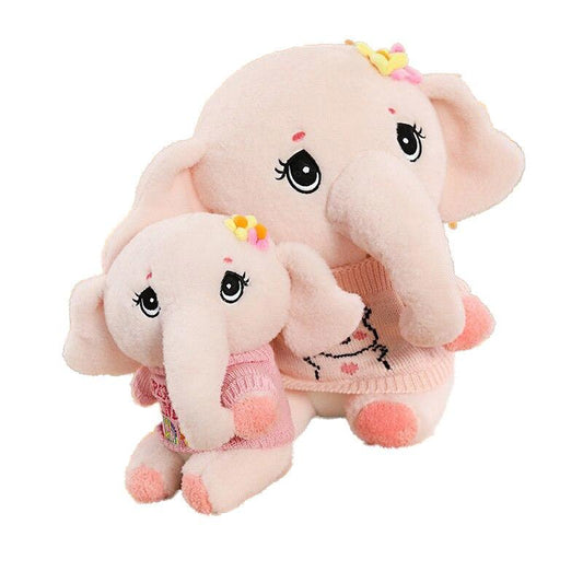 Peluche Grand Éléphant Rose - Peluche Center | Boutique Doudou & Peluches