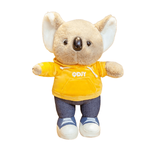 Plush Koala Sweatshirt Yellow 