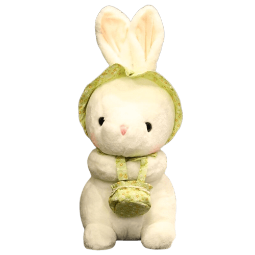 Sitting White Rabbit Plush Toy