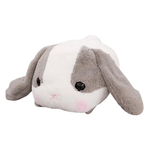 White and Gray Rabbit Plush