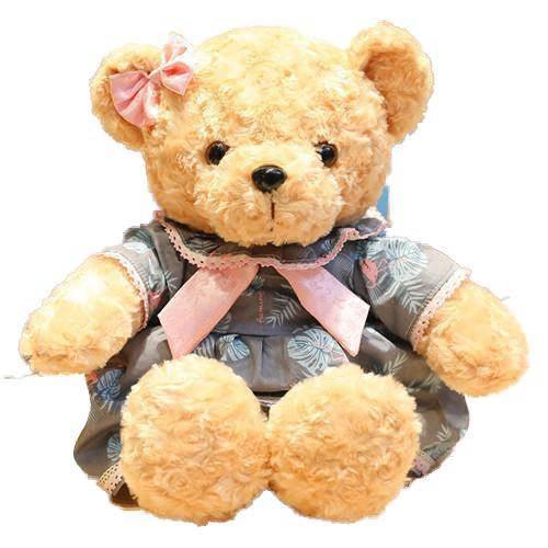 Peluche Ours Robe - Peluche Center | Boutique Doudou & Peluches