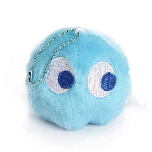 Peluche Pacman Porte Clés Fantôme Bleu Ciel - Peluche Center | Boutique Doudou & Peluches