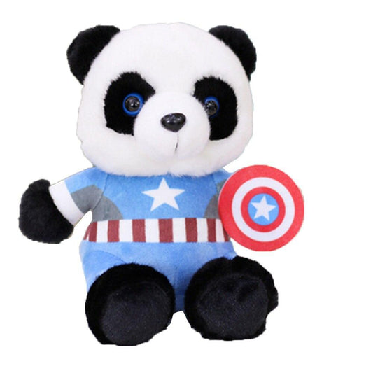 Peluche Panda Captain America - Peluche Center | Boutique Doudou & Peluches