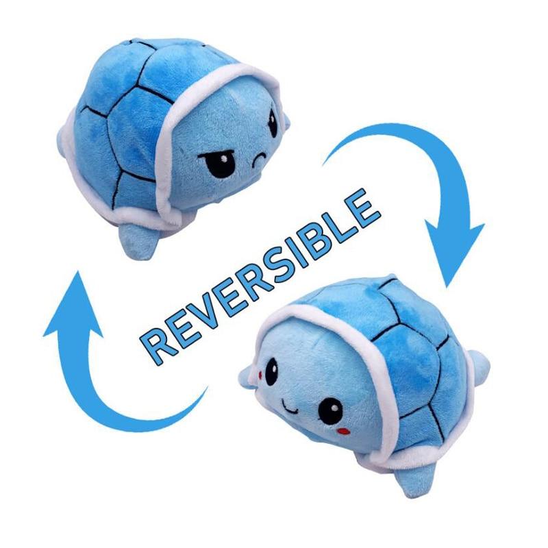 Reversible Blue Turtle Plush