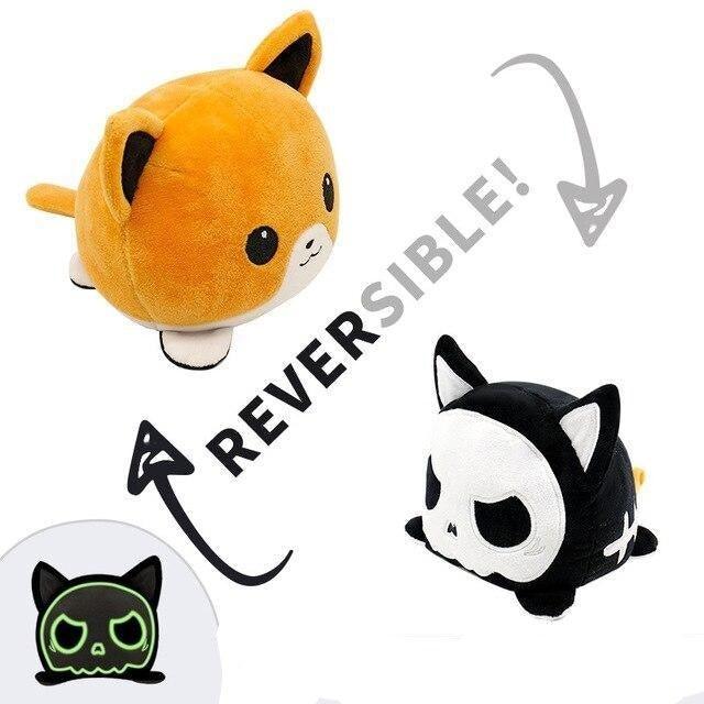 Peluche Réversible Chat Brillant - Peluche Center | Boutique Doudou & Peluches