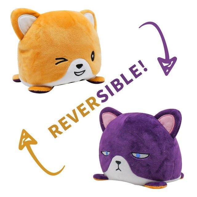 Peluche Réversible Chien Violet - Peluche Center | Boutique Doudou & Peluches