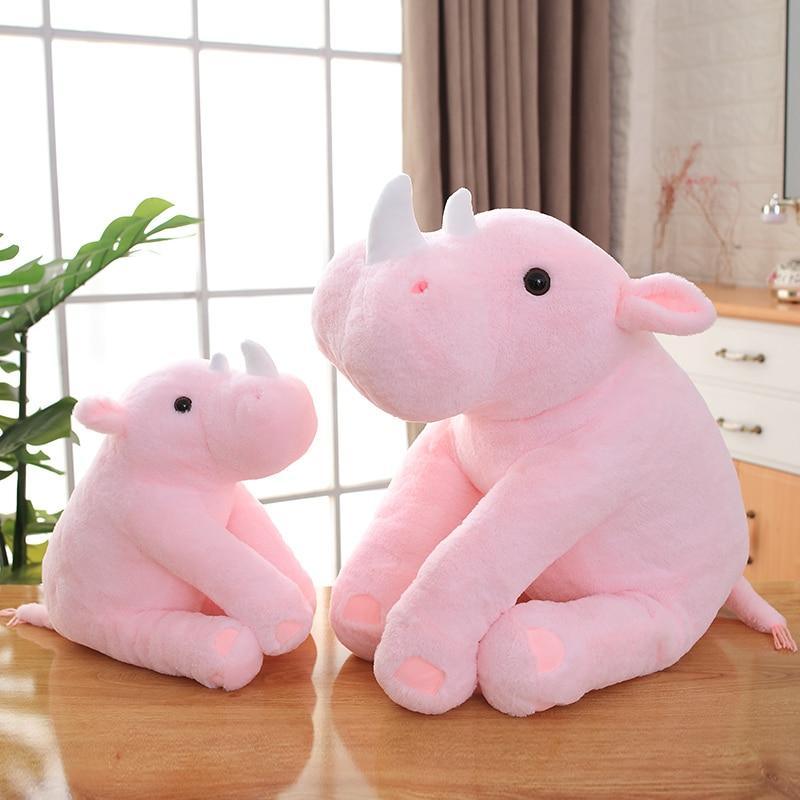 Peluche Rhinocéros Rose - Peluche Center | Boutique Doudou & Peluches