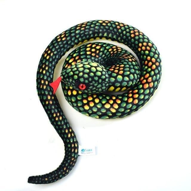 Peluche Serpent Rouge et Vert - Peluche Center | Boutique Doudou & Peluches