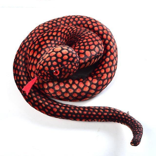 Peluche Serpent Rouge - Peluche Center | Boutique Doudou & Peluches