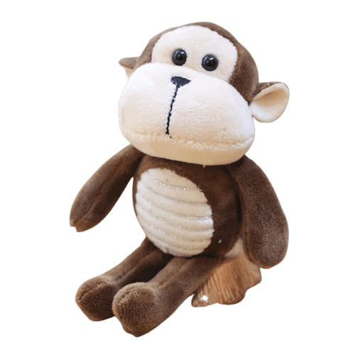 Brown Sitting Monkey Plush
