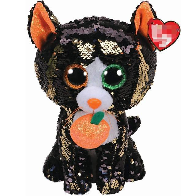 Peluche Ty Chat Paillette Noir - Peluche Center | Boutique Doudou & Peluches