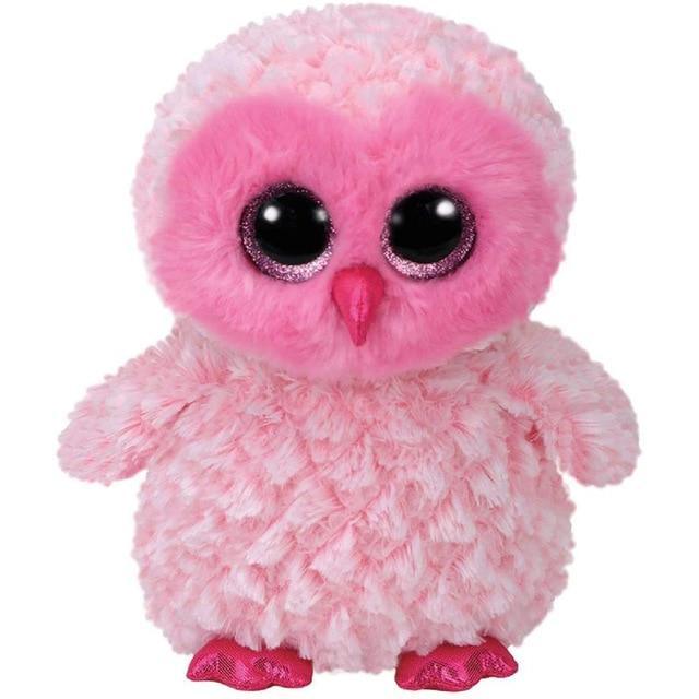 Peluche Ty Hibou Rose - Peluche Center | Boutique Doudou & Peluches