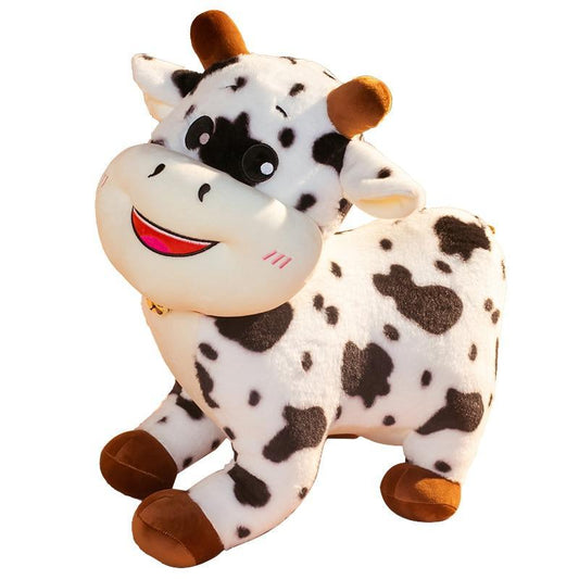 Peluche Vache Marron Blanc - Peluche Center | Boutique Doudou & Peluches