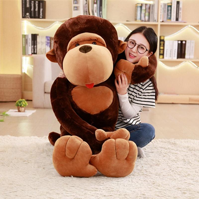 Poupée peluche géante singe en peluche