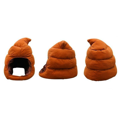 Funny Poop Head Plush Hat