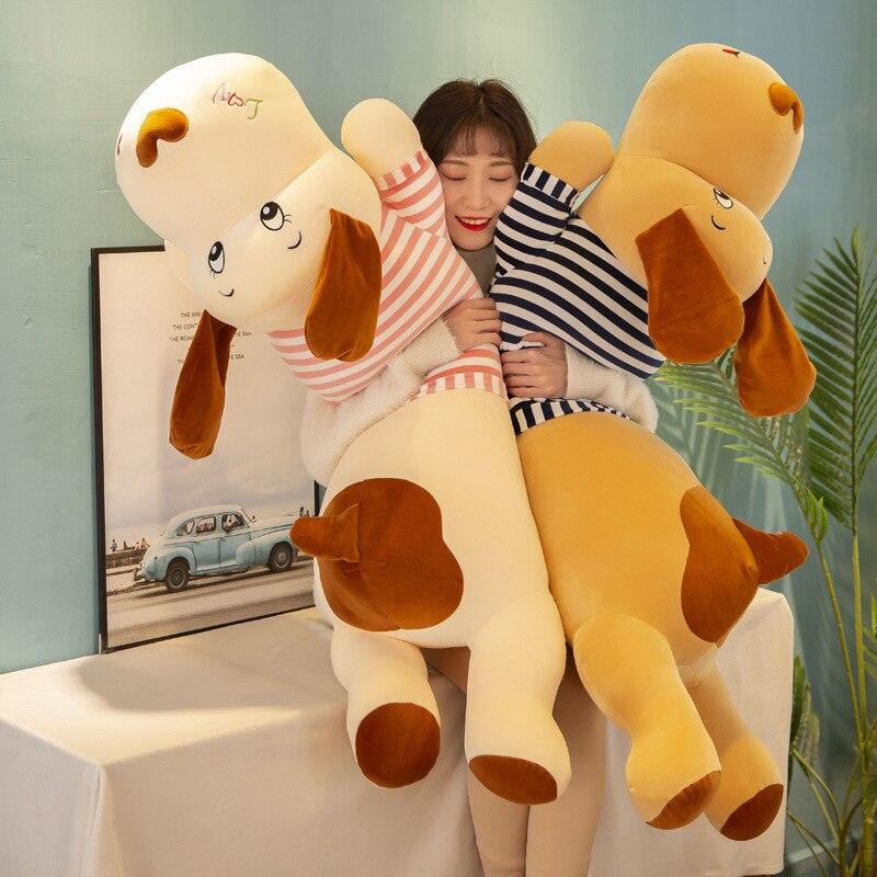 Striped Couple Soft Body Big Doll Dog Sofa Pillow