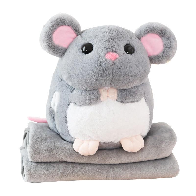 Jouet peluche souris animal super doux pour dormir