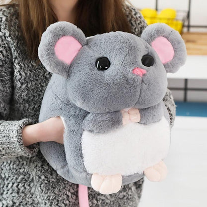 Jouet peluche souris animal super doux pour dormir