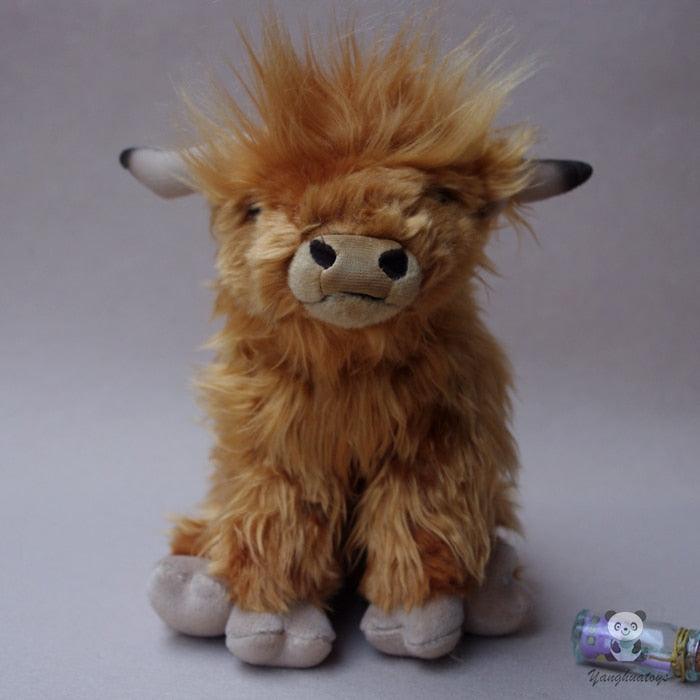 Peluche vache écossaise réaliste