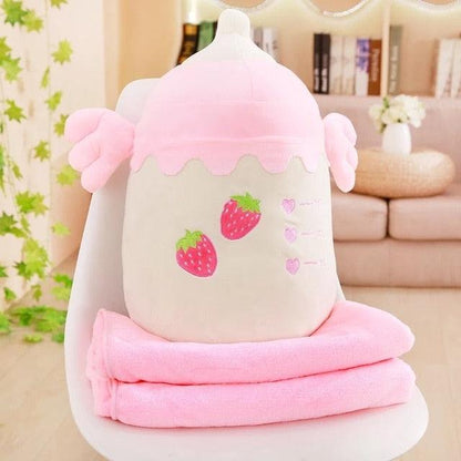 Milk bottle plush toy