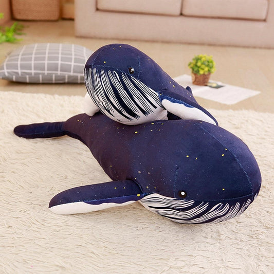 Baleine bleue en peluche