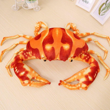 Simulation crab plush toy, creative doll with plush crab