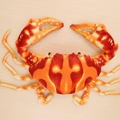 Simulation crab plush toy, creative doll with plush crab