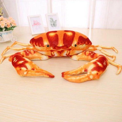 Simulation crab plush toy, creative doll with plush crab