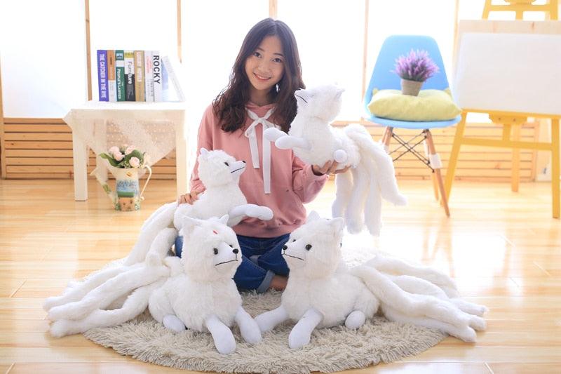 Cute nine-tailed fox plush toy