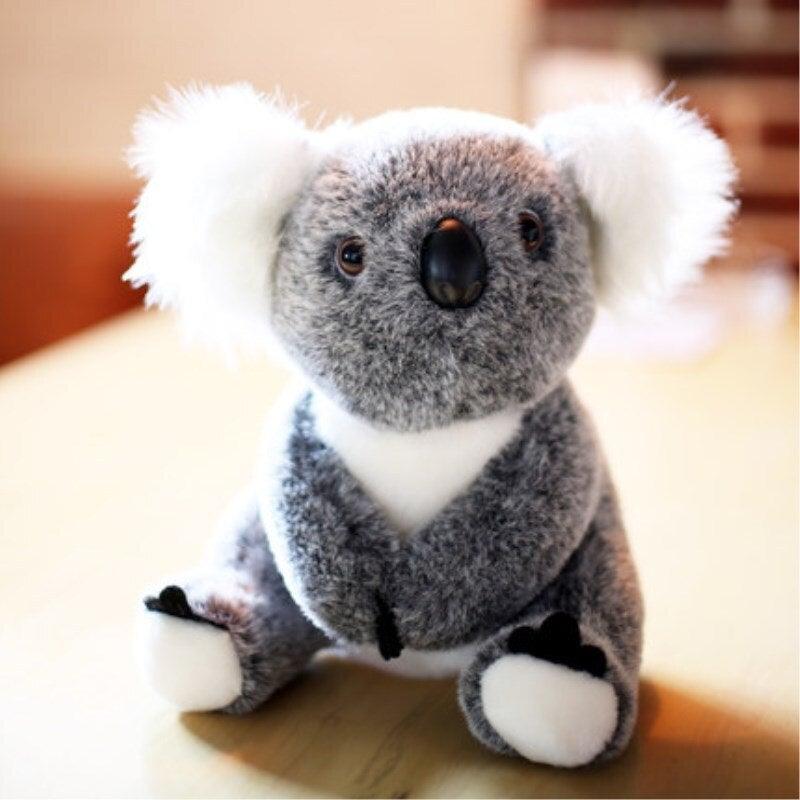 Peluche koala écharpe rayée coloris gris - 30 cm : AUTRES MARQUES - botanic®