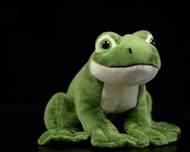 Realistic frog plush