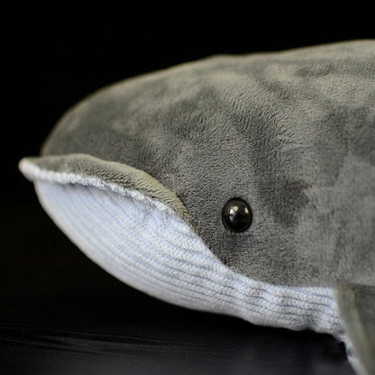 15.5" Blue Humpback Whale Plush Toy, Realistic Stuffed Animal